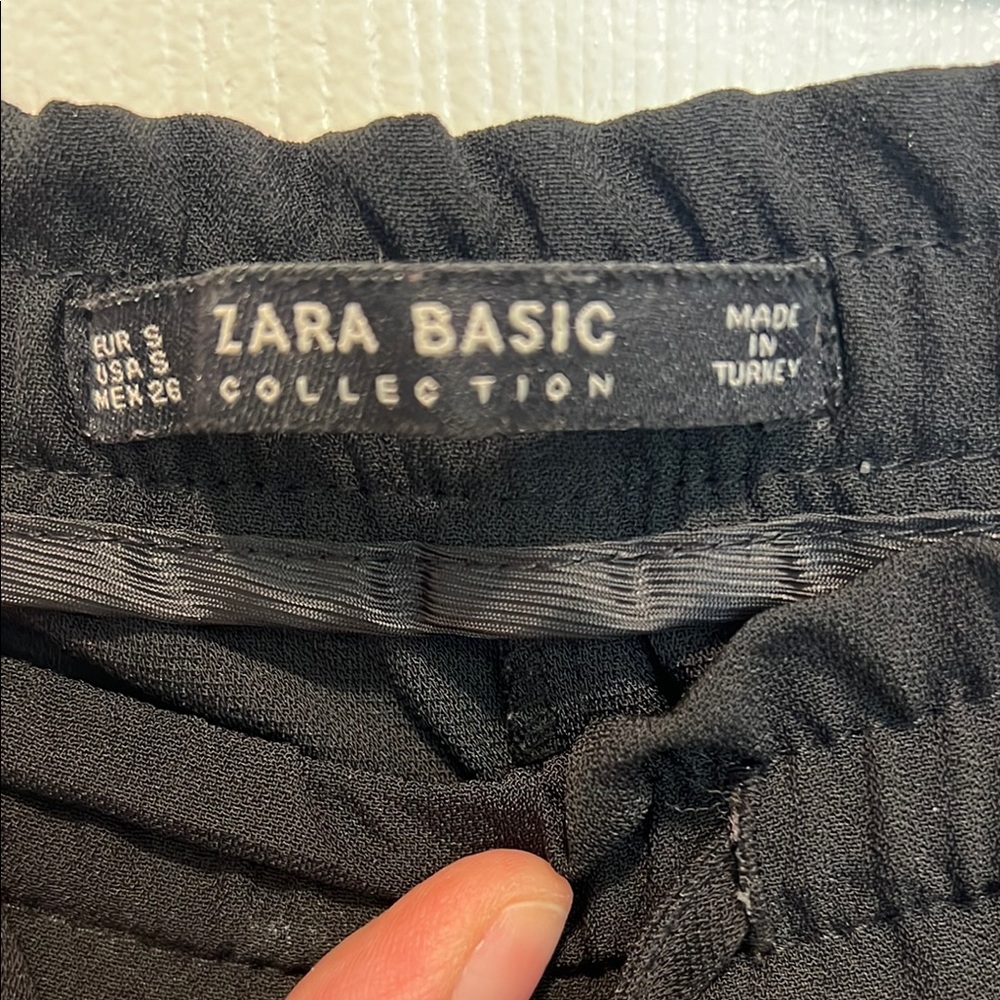 Zara Basic Collection Black Trousers - image 2